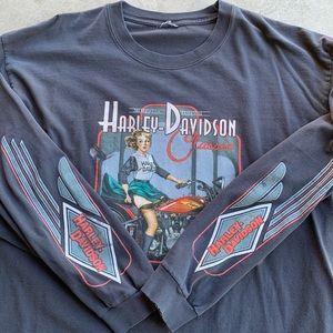 Vintage HARLEY DAVIDSON LONG-SLEEVE